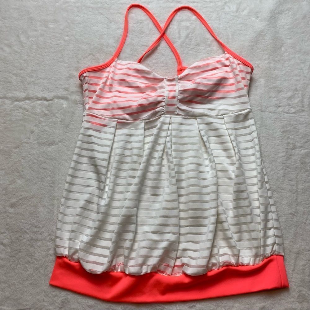 Inphorm White/Pink Tennis Tank Size Medium